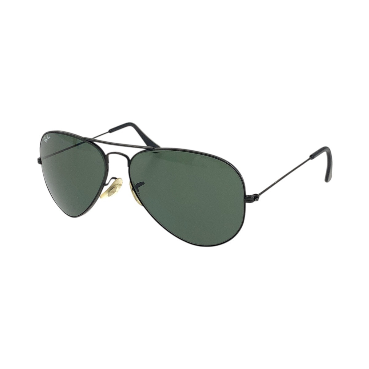 美品 Ray-Ban レイバン ヴィンテージ アビエーター ボシュロム ティアドロップ ブラック グリーン シルバー金具 メタル サングラス メガネ 男女兼用 ティアドロップ 506758 【中古】