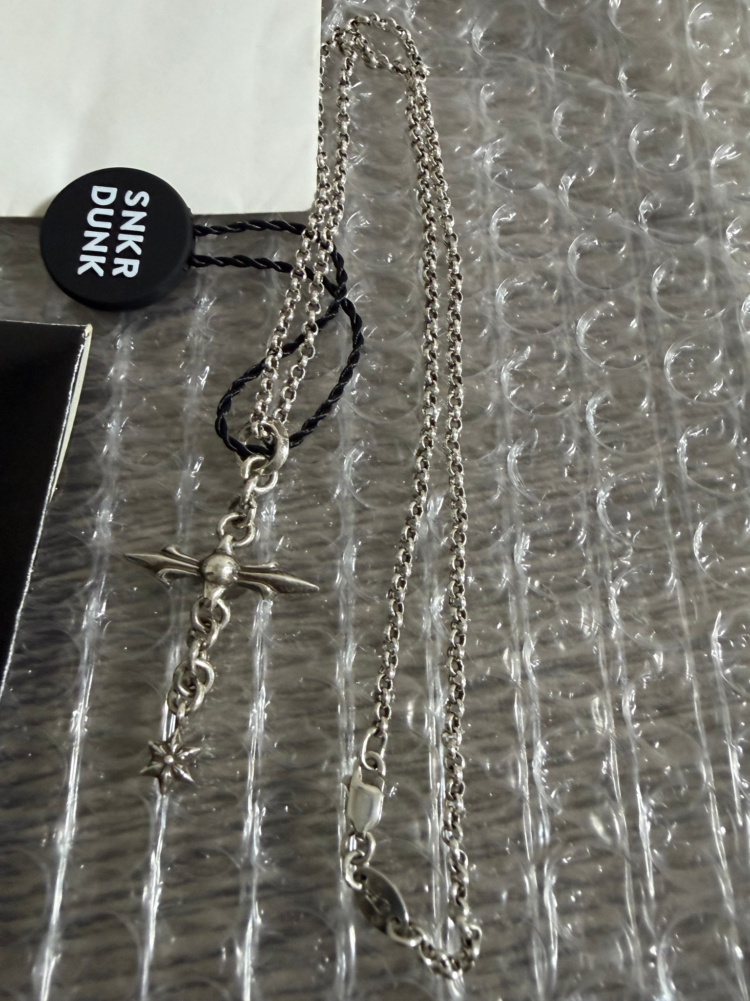 Chrome Hearts Raleigh Cross Charm "Silver"