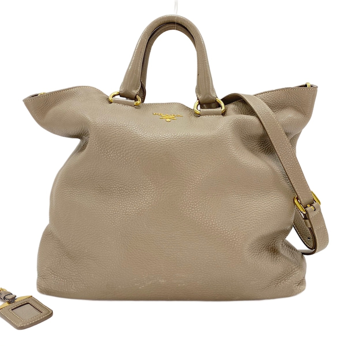 プラダ PRADA レザー 2WAY トートバッグ【中古】