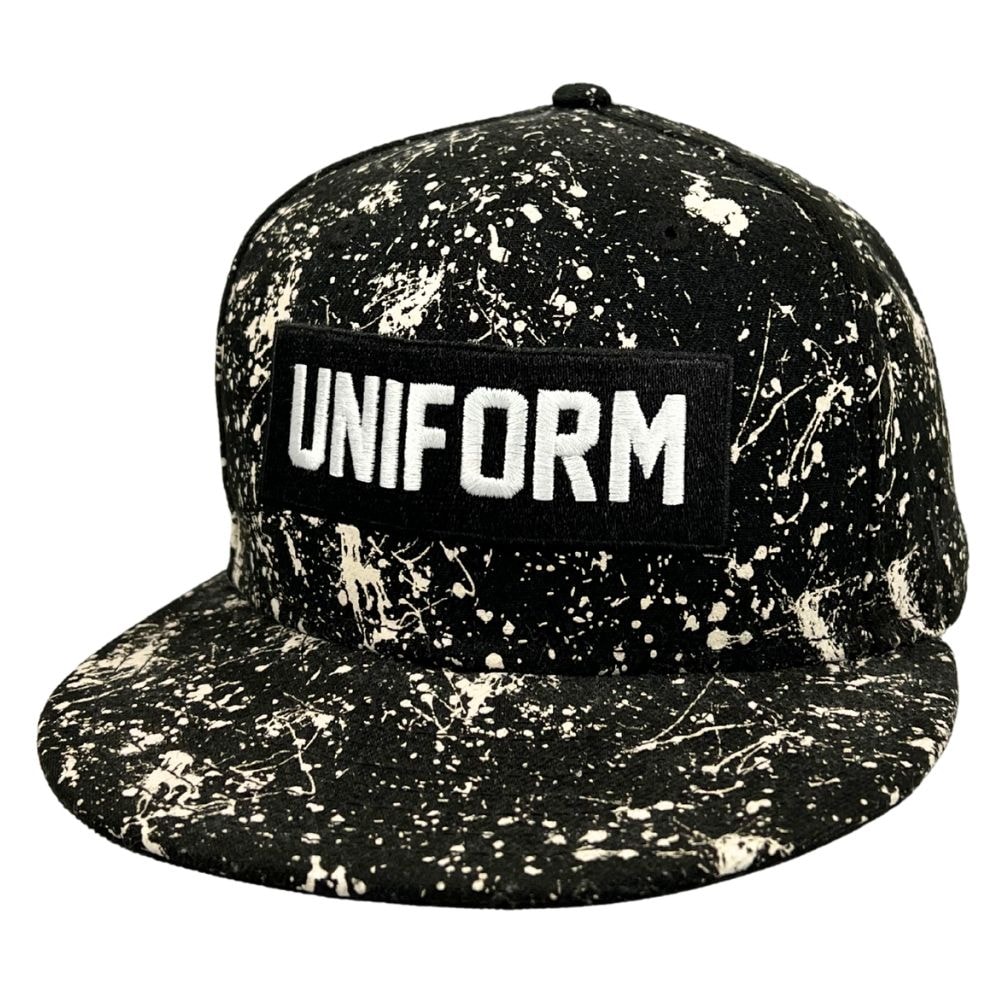 UNIFORM EXPERIMENT ユニフォームエクスペリメント × NEW ERA ペンキ加工 スナップバック キャップ 52608