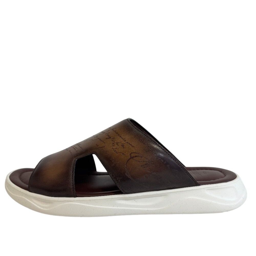 ベルルッティ Berluti サンダル カリグラフィ シャドウ ブラウン