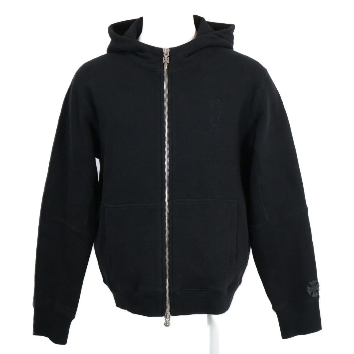 クロムハーツ 【美品】Y NOT CHパッチ タガーファスナートップ ジップアップ パーカー/ M