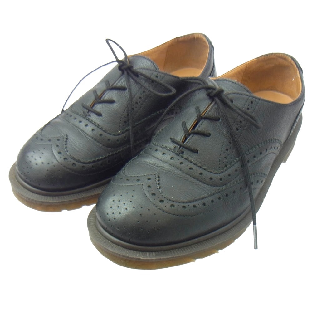 COMME des GARCONS HOMME DEUX コムデギャルソンオムドゥ その他靴 × 英国製 Dr.Martens ドクターマーチン BROGUE CDG ウイングチップ メダリオン シューズ ブラック系 UK8【中古】
