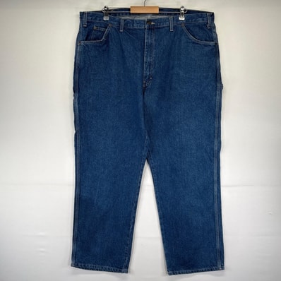 古着 ディッキーズ Dickies デニム パンツ デニム ペインターパンツ ハンマーループ 大きいサイズ カーゴ W46×L32 ブルー系 メンズ