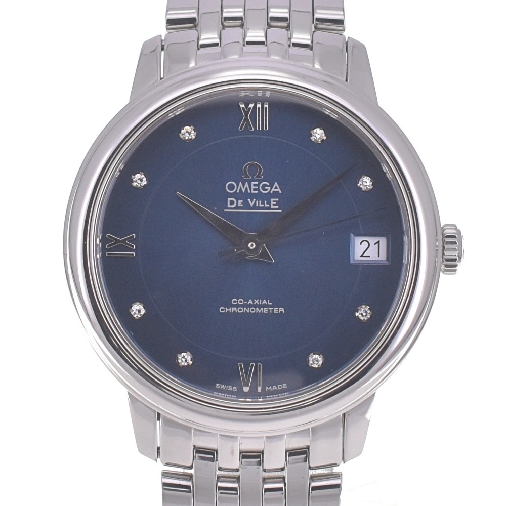 値下 オメガ OMEGA 424.10.33.20.53.001 デビル プレステージ 自動巻き レディース 美品 R#141365