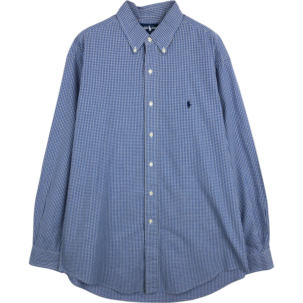 古着 ラルフローレン Ralph Lauren YARMOUTH 長袖 ボタンダウンチェックシャツ メンズL相当/eaa649912
