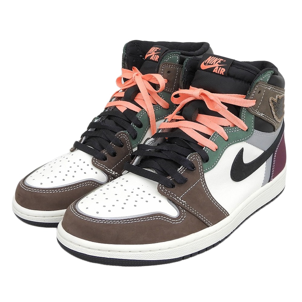 ナイキ 新品同様 Air JORDAN Retro HIGH シューズ メンズ ブラック ブラウン ホワイト 27.5cm DH3097-001 9.5(US)