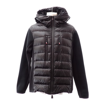 モンクレール MONCLER グルノーブル ダウン切り替え ブルゾン S K20979B00008C9043 ダウンジャケット ナイロン ブラック メンズ【中古】【ABランク】