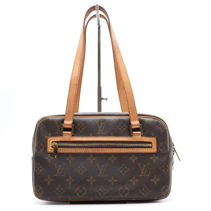 LOUIS VUITTON(ルイ・ヴィトン)シテMM ヴィンテージ ショルダーバッグ モノグラム ブラウン ヌメ革 ゴールド金具 M51182 レディース【中古】