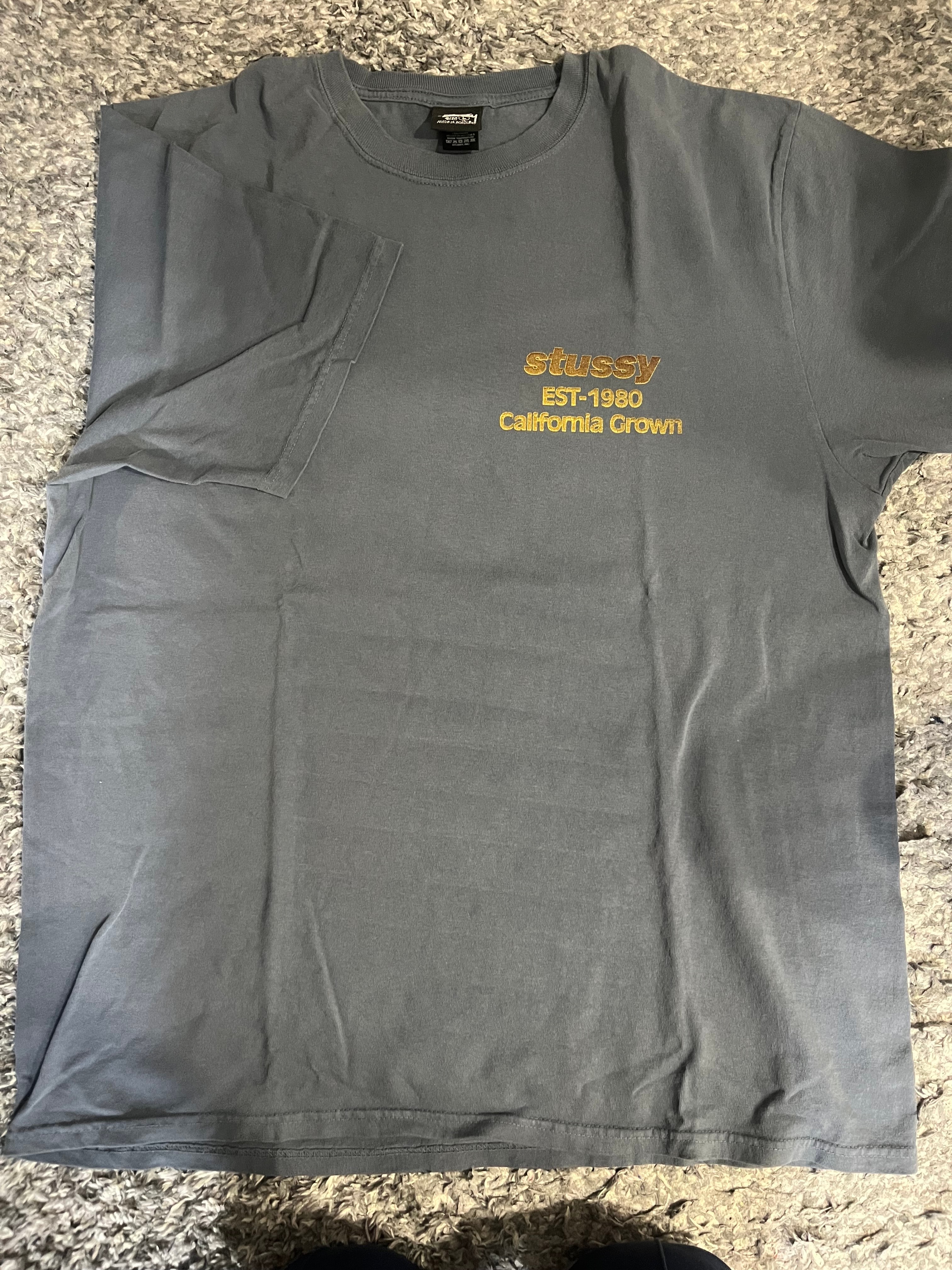 Stussy California Grown Tee Pigment Dyed "Navy"