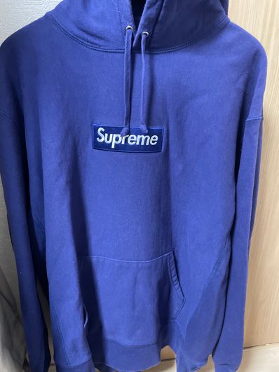 Supreme Box Logo Hooded Sweatshirt "Washed Navy" (21FW)