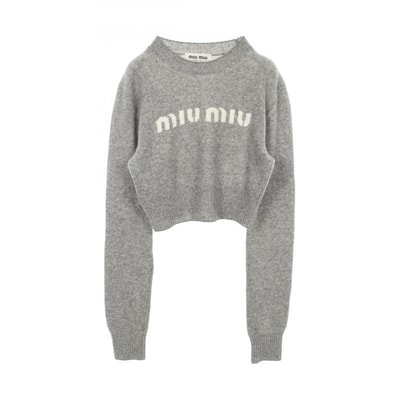 ミュウ ミュウ Miu Miu ニット 衣料品 トップス ウール カシミヤ レディース グレー系 【中古】