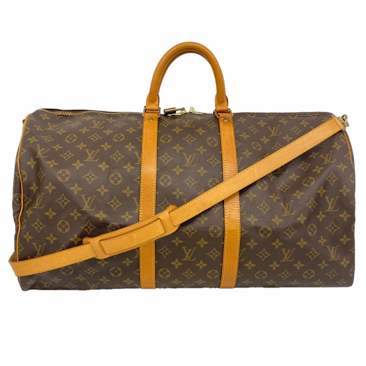 【6dd4229】ルイヴィトン ボストンバッグ モノグラム キーポルバンドリエール55 M41414 ブラウン【中古】メンズ レディース ユニセックス