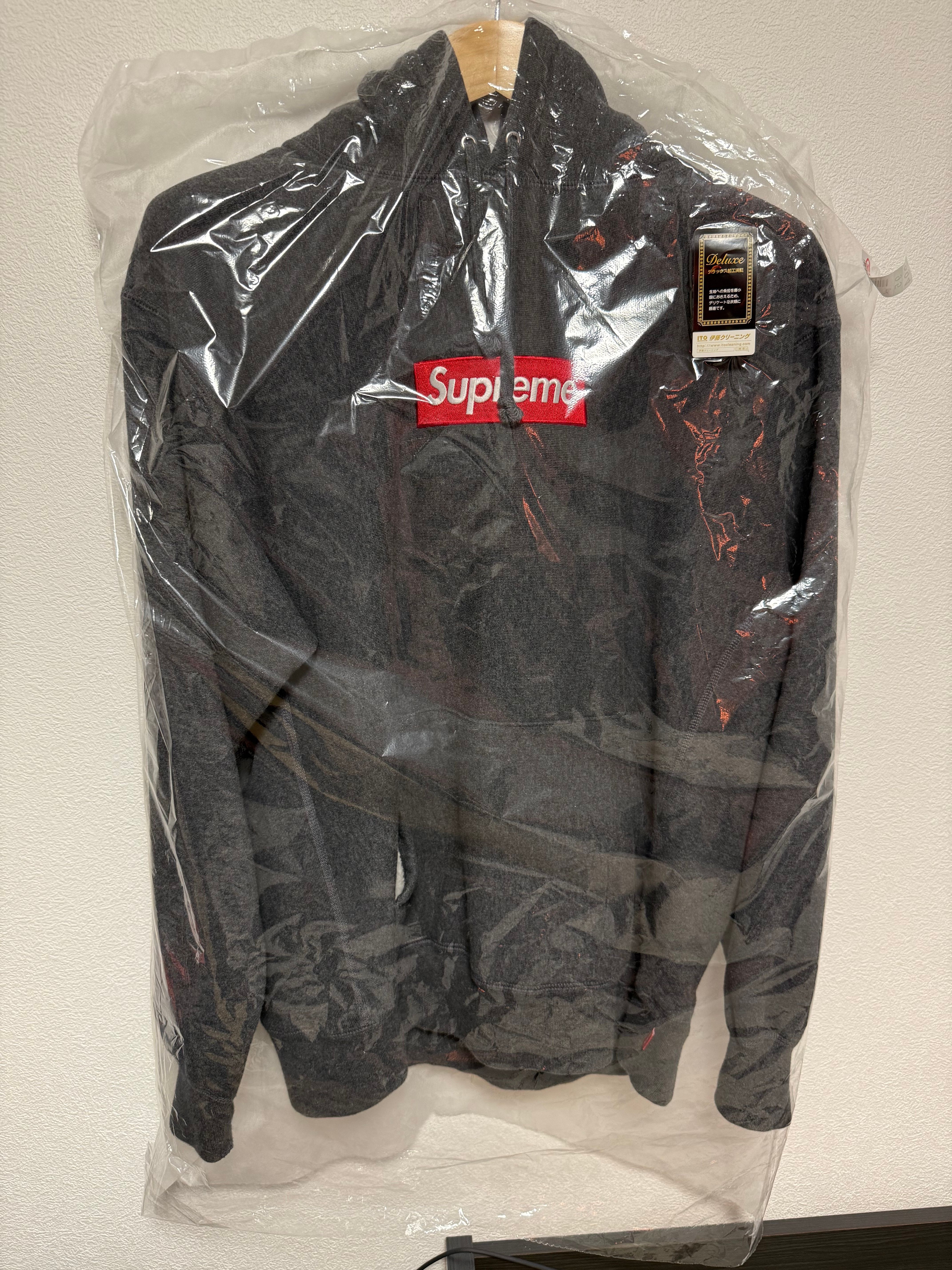 Supreme Box Logo Hooded Sweatshirt "Charcoal" (21FW)