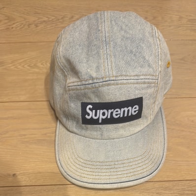 Supreme Denim Camp Cap "Dirty Indigo" (23SS)