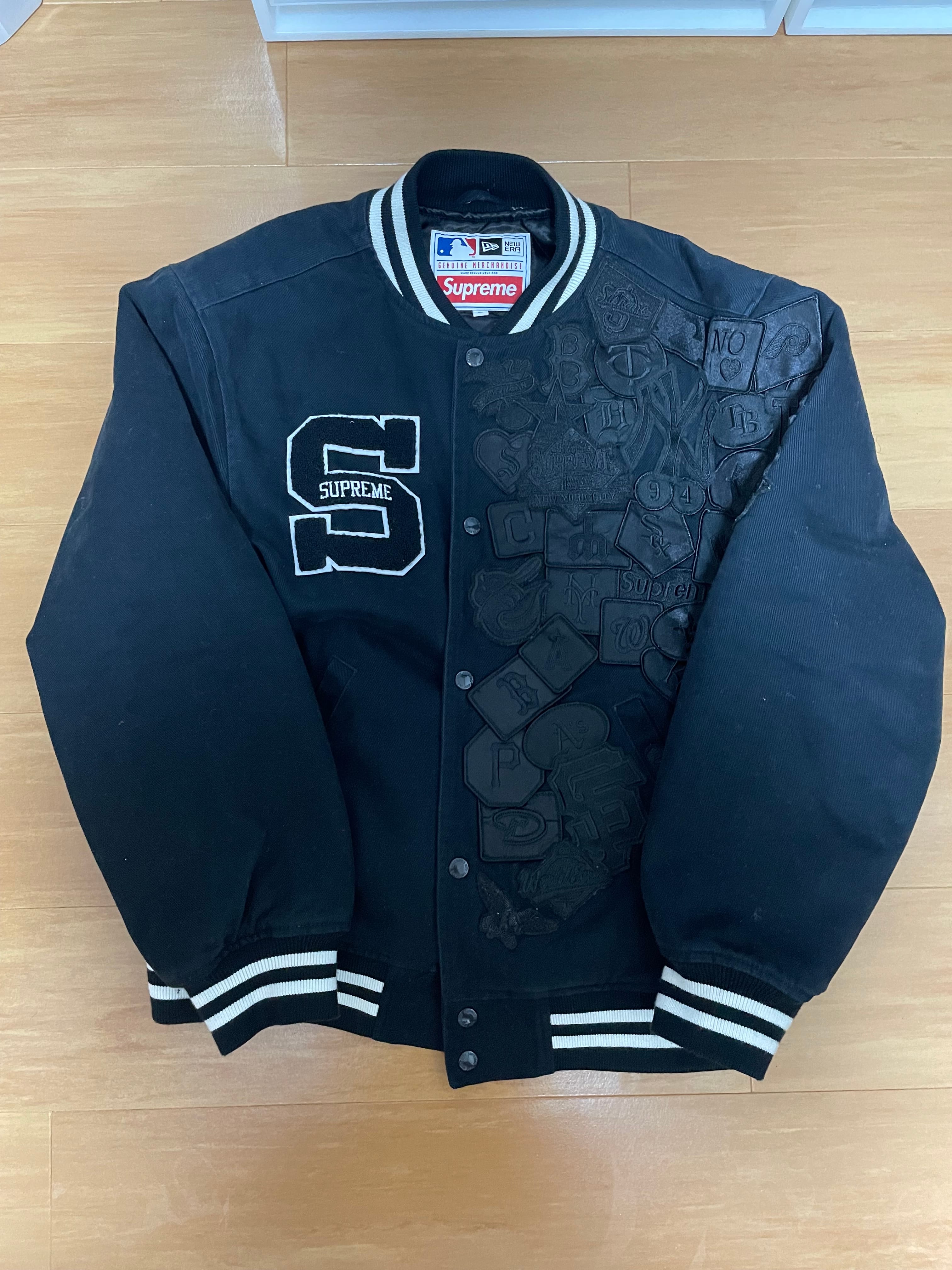Supreme / New Era®/ MLB Varsity Jacket "Black"