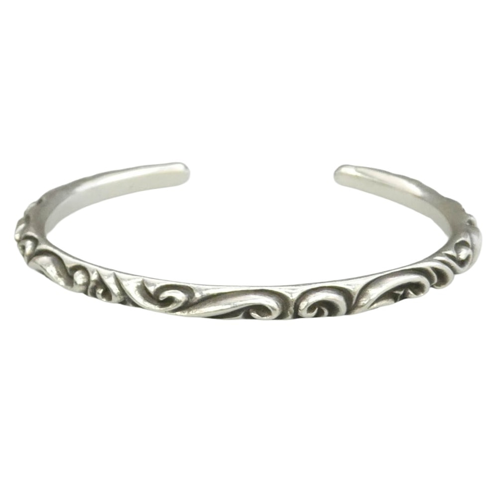 Chrome Hearts Scroll Band Bangle "Silver"