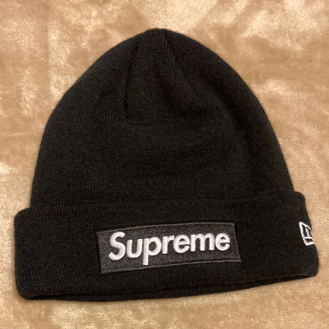 Supreme New Era® Box Logo Beanie "Black" (21FW)