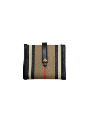 Burberry Stripe Compact Wallet