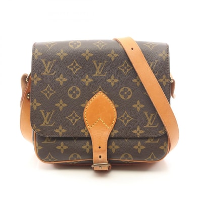 ルイ・ヴィトン LOUIS VUITTON カルトシエールMM ショルダーバッグ バッグ PVCコーティングキャンバス レザー モノグラム レディース ブラウン系 M51253 【中古】