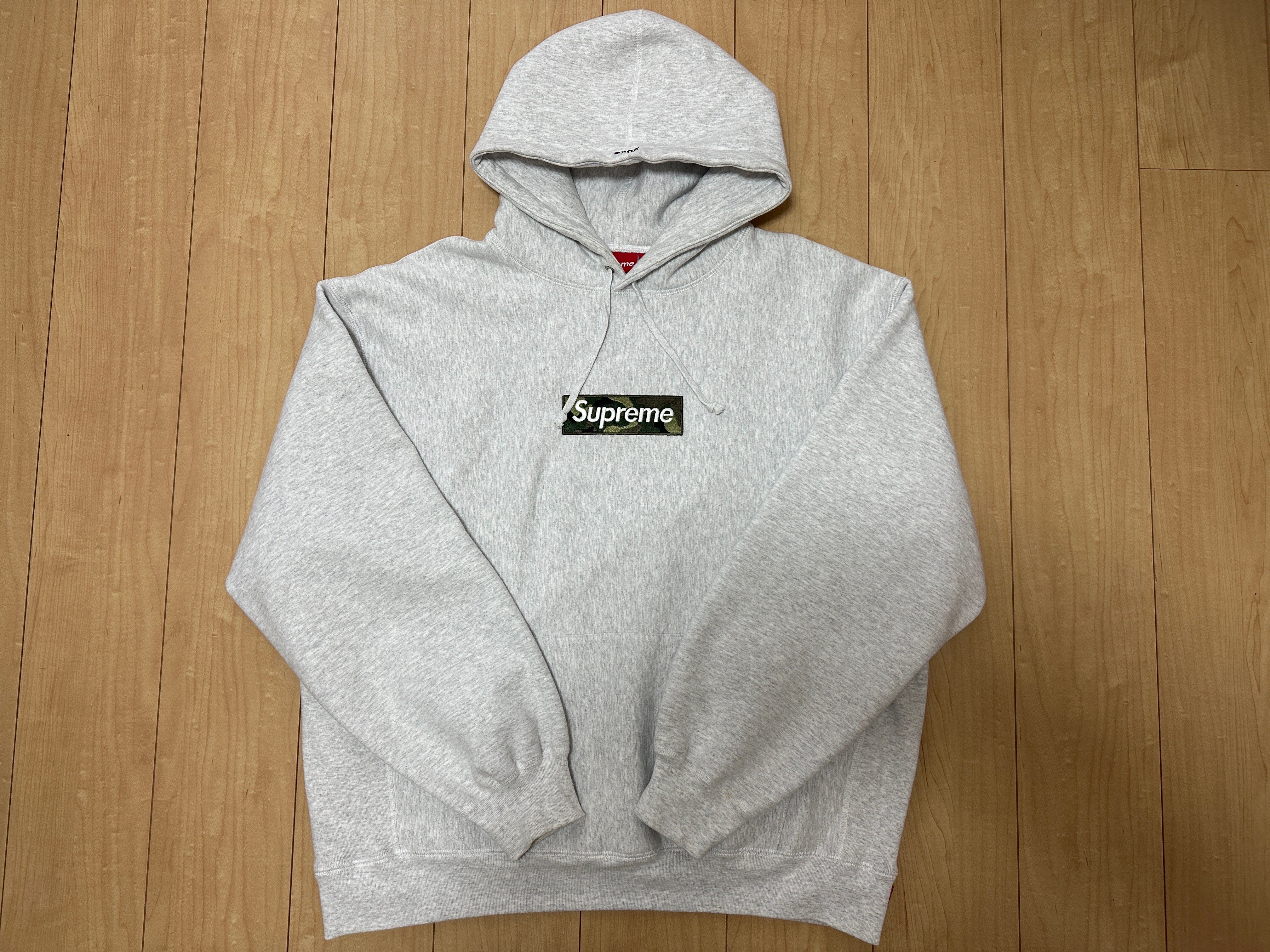 Supreme Box Logo Hooded Sweatshirt "Ash Grey" (23FW)