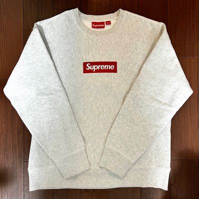 Supreme Box Logo Crewneck Sweatshirt "Ash Grey" (18FW)
