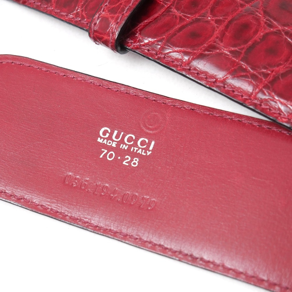 A (未使用に近い)】□美品□GUCCI グッチ ベルト サイズ70/28 インター