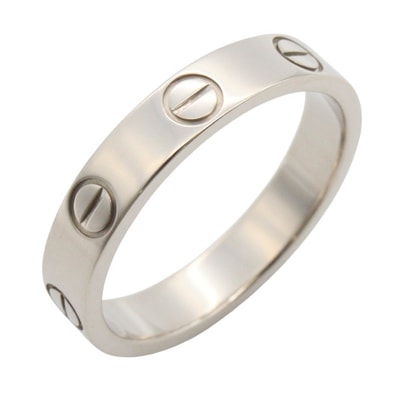 カルティエ CARTIER ミニラブリング リング・指輪 ジュエリー K18WG(ホワイトゴールド) メンズ レディース シルバー系 B4085100 【中古】