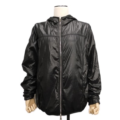 MONCLER モンクレール アリクス リバーシブル ジップ フーディ S 1017 ALYX 9SM ブラックワッペン ロゴ ステッチ コットン ジーニアス ナイロン ブラック ブルゾン 8N00002