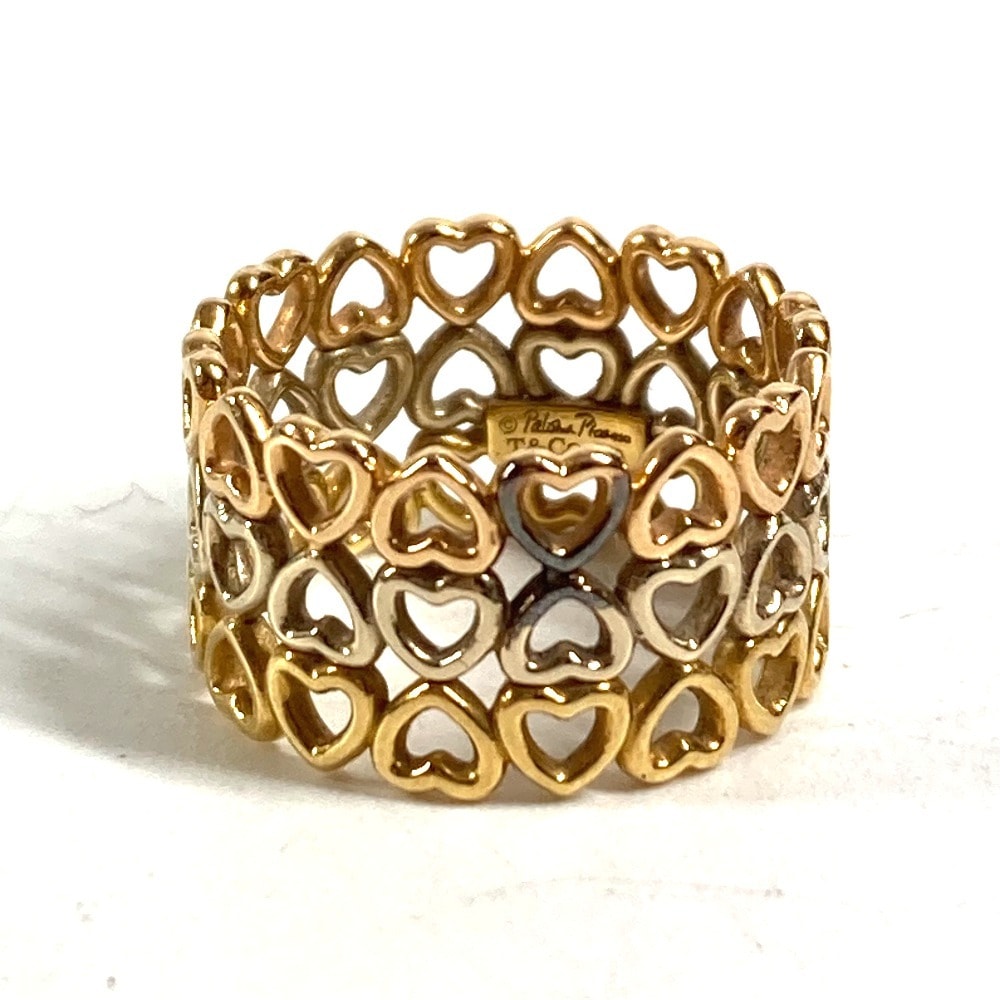 ティファニー TIFFANY&Co. クラウンオブハート 3連 トリプルハート K18 18K 金 アクセサリー ジュエリー スリーカラー リング・指輪 Au750 ゴールド