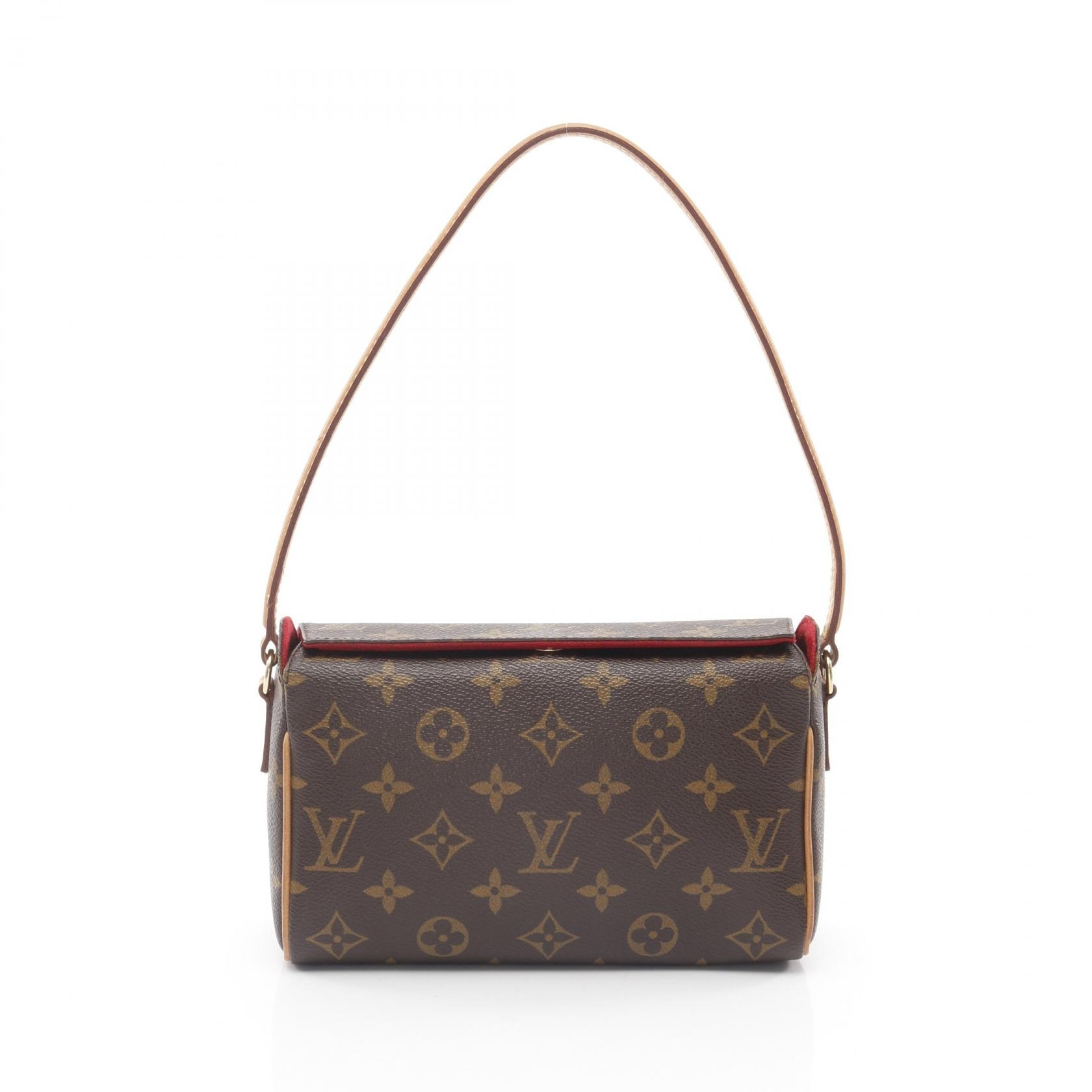 ルイ・ヴィトン LOUIS VUITTON レシタル モノグラム ハンドバッグ バッグ PVCコーティングキャンバス レザー レディース ブラウン系 M51900 【中古】