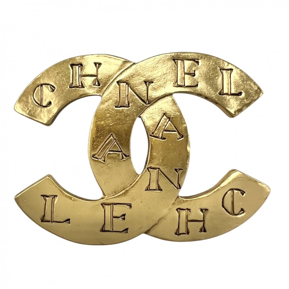 CHANEL シャネル ブローチ ロゴ ココマーク アクセサリー ヴィンテージ GP    99A ゴールド レディース 約7.6g 1999年【中古品】