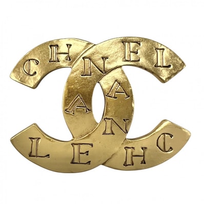 CHANEL シャネル ブローチ ロゴ ココマーク アクセサリー ヴィンテージ GP 99A ゴールド レディース 約7.6g 1999年【中古品】