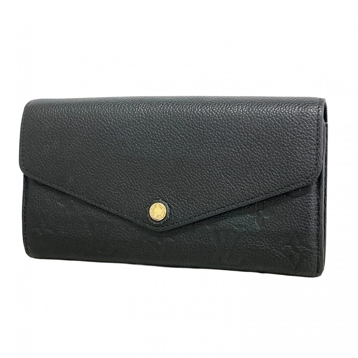 【6cd5817-k】ルイヴィトン 長財布 モノグラム・アンプラント ポルトフォイユサラ M61182 ノワール【中古】レディース