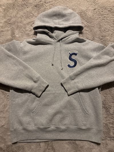 Supreme S Logo Hooded Sweatshirt "Heather Grey" (22FW)