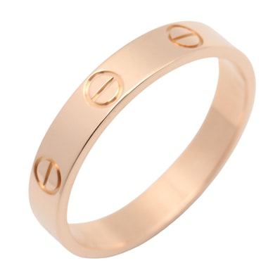 カルティエ CARTIER ミニラブリング リング・指輪 ジュエリー K18PG(ピンクゴールド) メンズ レディース ゴールド系 B4085000 【中古】
