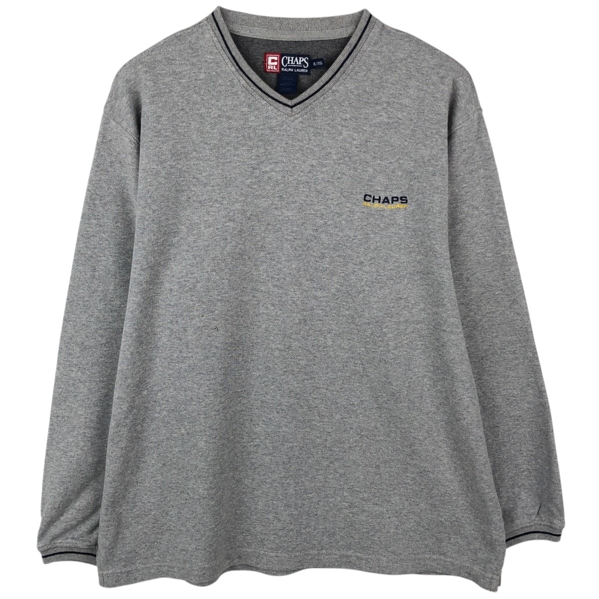 古着 ラルフローレン Ralph Lauren CHAPS チャップス Vネック ロングTシャツ ロンT メンズXL相当/eaa659282