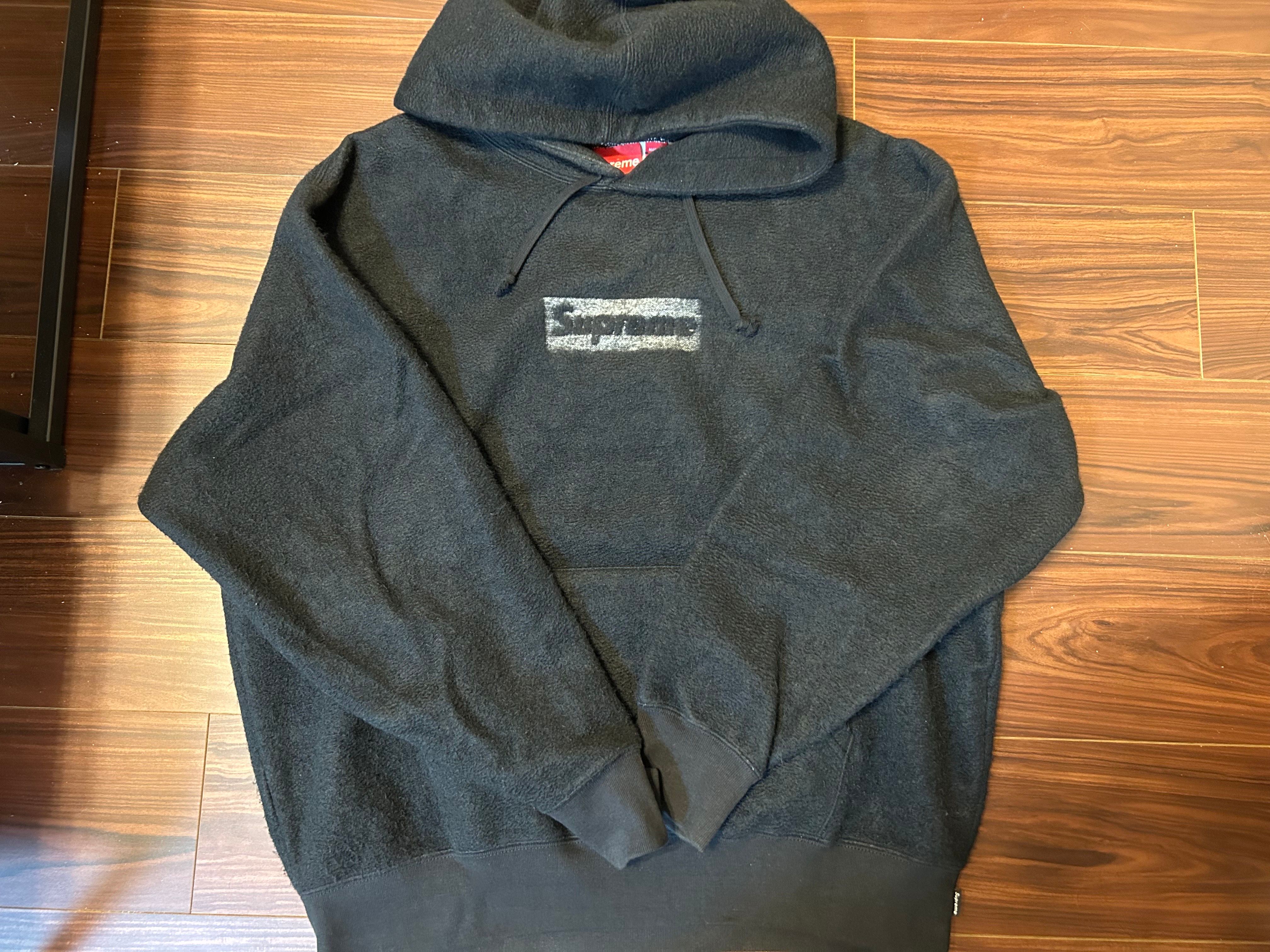 Supreme Inside Out Box Logo Hooded Sweatshirt "Black"