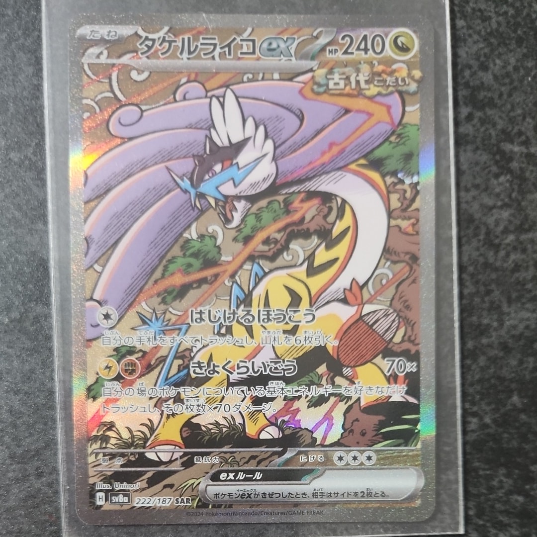 PSA10】タケルライコex SAR [SV8a 222/187](ハイクラスパック「テラス