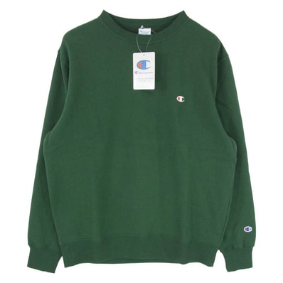 Champion チャンピオン C3-W005Z クルーネック スウェット トレーナー グリーン系 XL【極上美品】【中古】