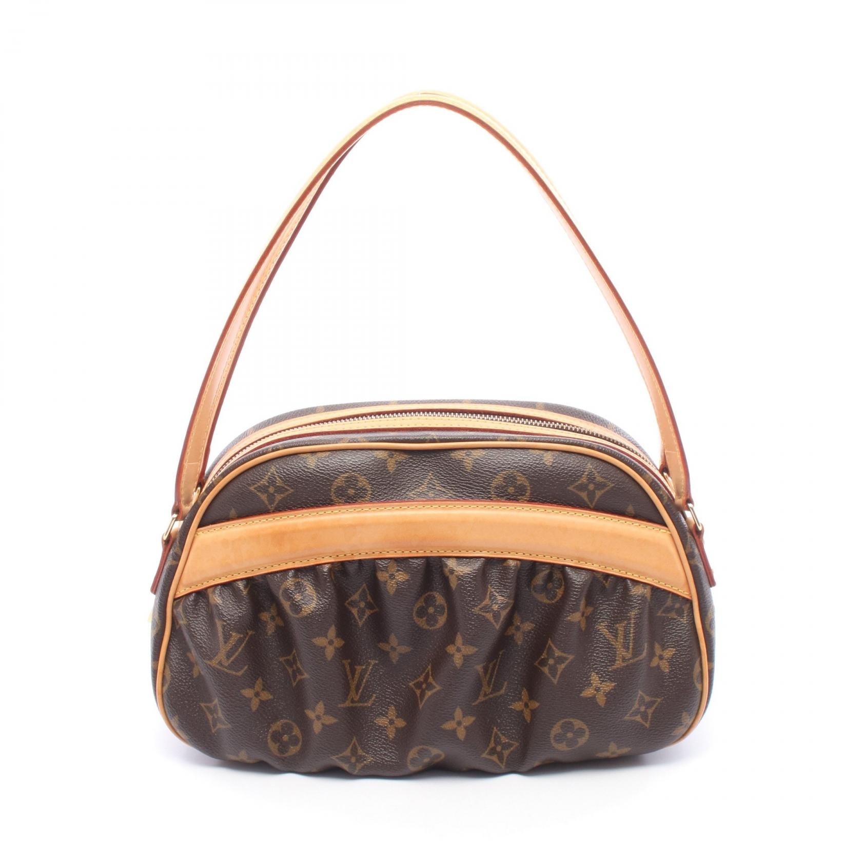 ルイ・ヴィトン LOUIS VUITTON クララ ショルダーバッグ バッグ PVCコーティングキャンバス レザー モノグラム レディース ブラウン系 M40057 【中古】
