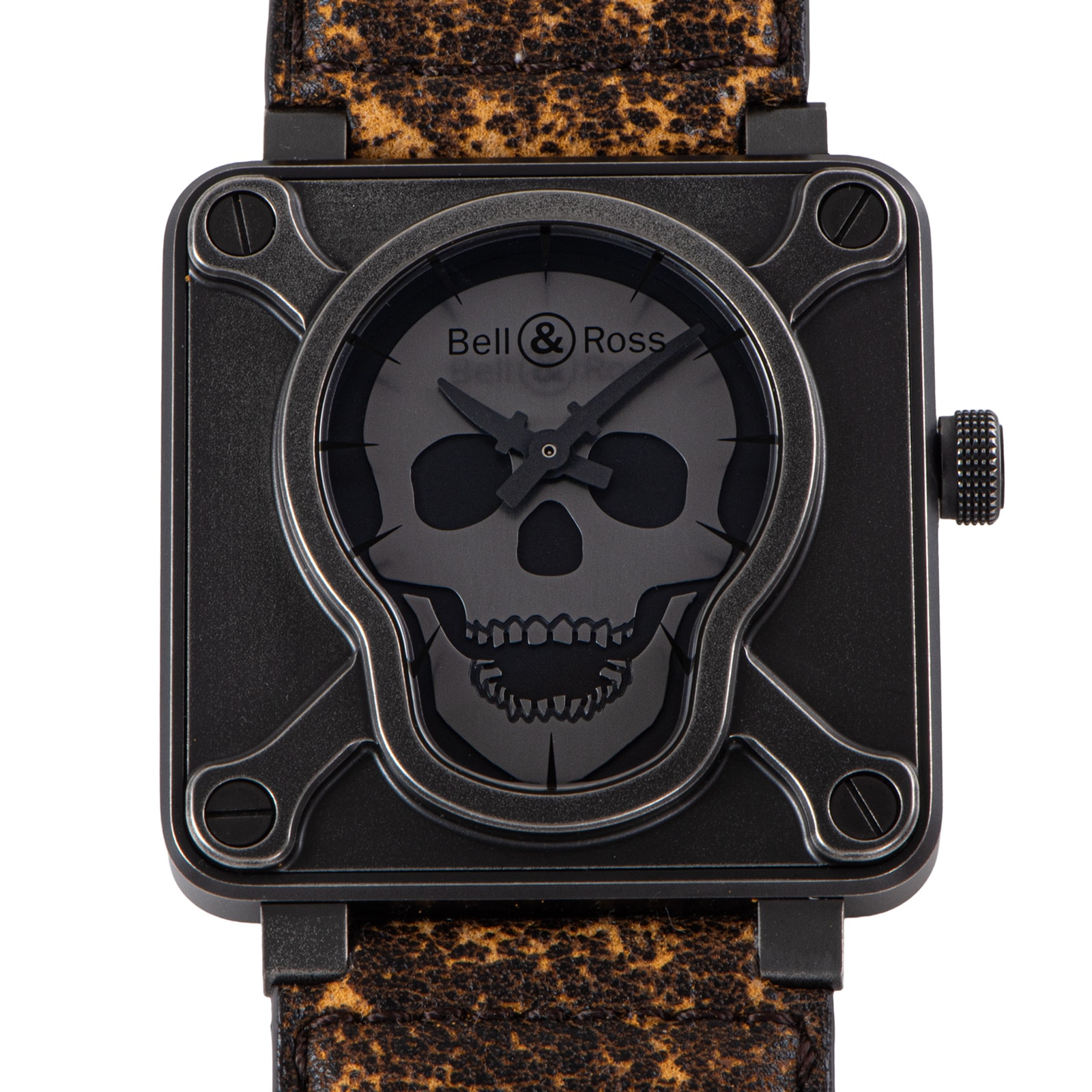 Bell&Ross ベル&ロス アビエーション BR01-92 エアボーン2 BR01-92-SA 999本限定 ステンレススチール ブラックカーボンパウダーコーティング【中古】