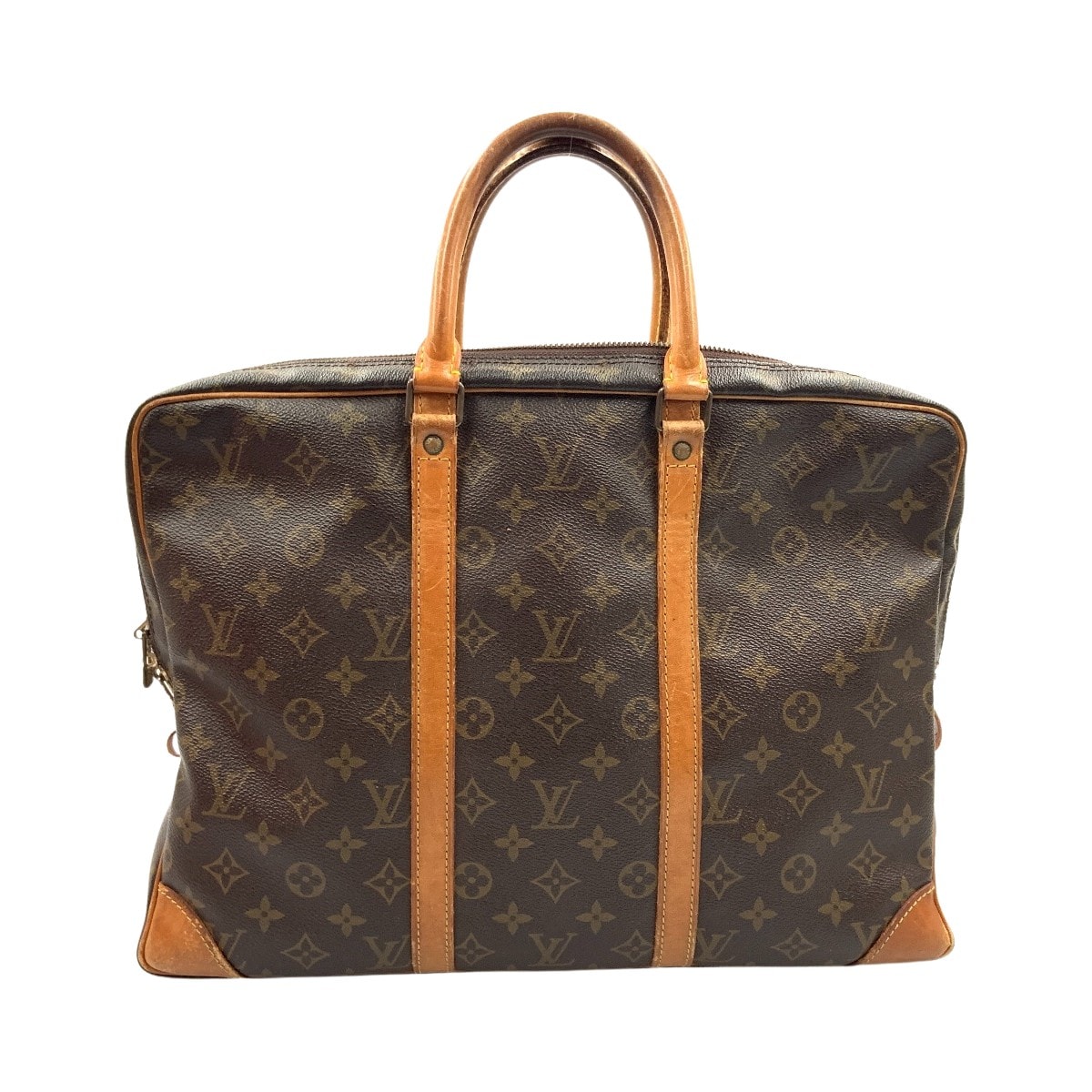 〇〇LOUIS VUITTON ルイヴィトン モノグラム ポルト ドキュマン ヴォワヤージュ ビジネスバッグ M53361 ブラウン