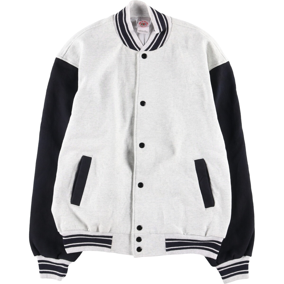 古着 フルーツオブザルーム FRUIT OF THE LOOM スウェットスタジャン バーシティジャケット メンズXL相当/eaa582540