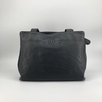 CHANEL(シャネル) ココマーク 6番台 ラムスキン A14305 トートバッグ ブラック
