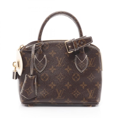ルイ・ヴィトン LOUIS VUITTON ロックイットBB ハンドバッグ バッグ PVCコーティングキャンバス シャイニー・モノグラム モノグラム レディース ブラウン系 M40599 【中古】