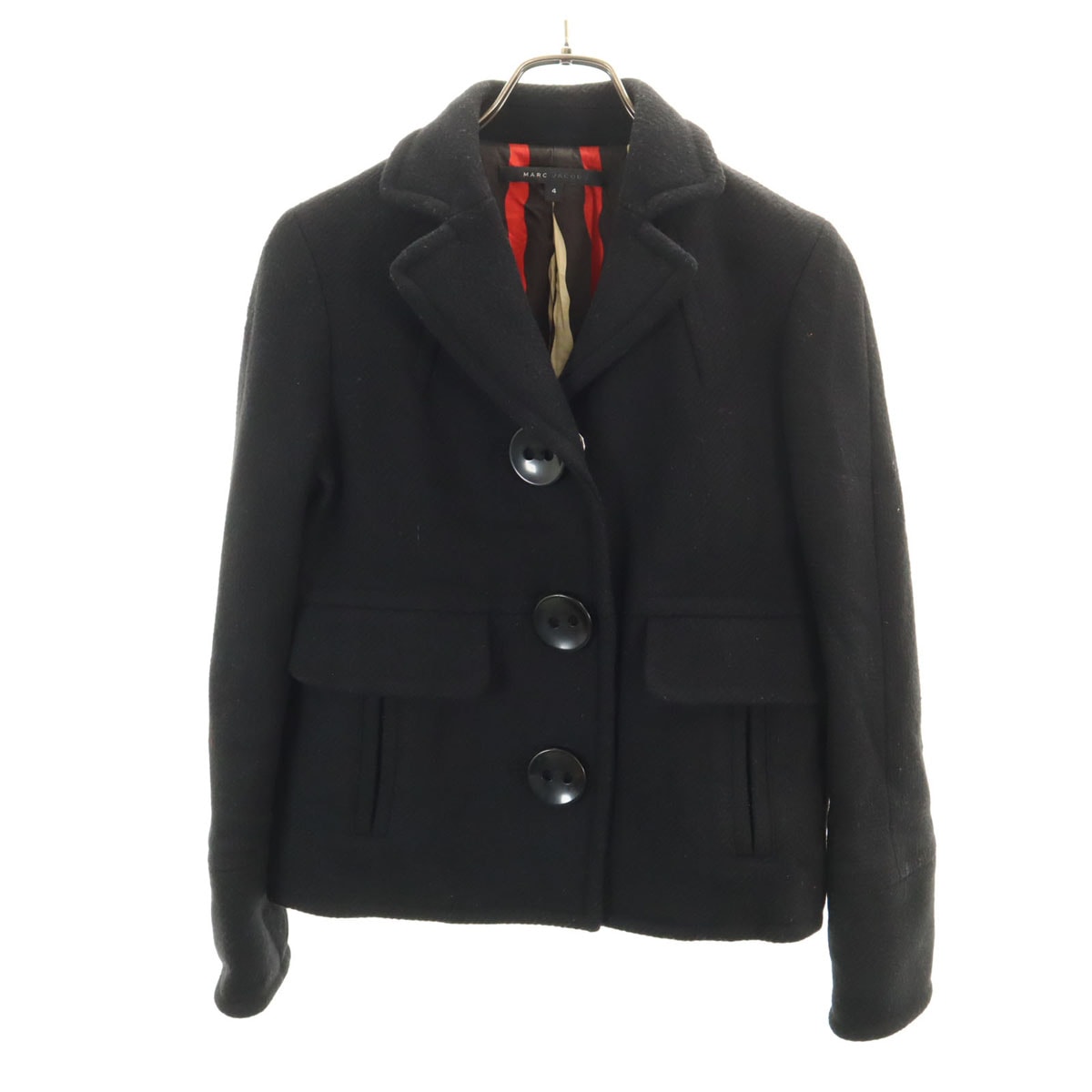MARC JACOBS マークジェイコブス ウールジャケット 4 ブラック