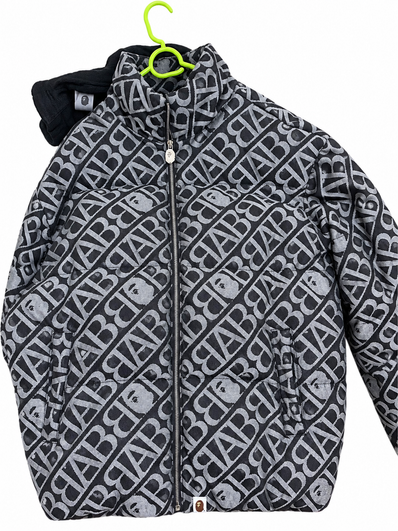 アベイシングエイプ ダウンジャケット デニム ブラック A BATHING APE