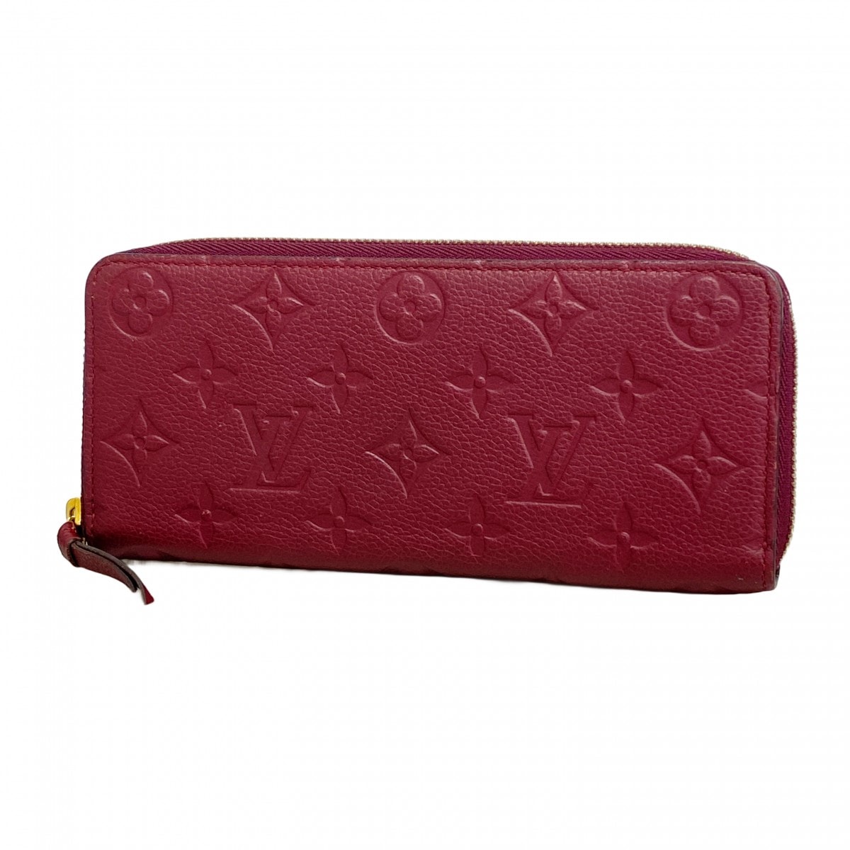 ★最終価格★SALE【6cb2798-k】ルイヴィトン 長財布 モノグラム・アンプラント ポルトフォイユクレマンス M61701 レザン【中古】レディース