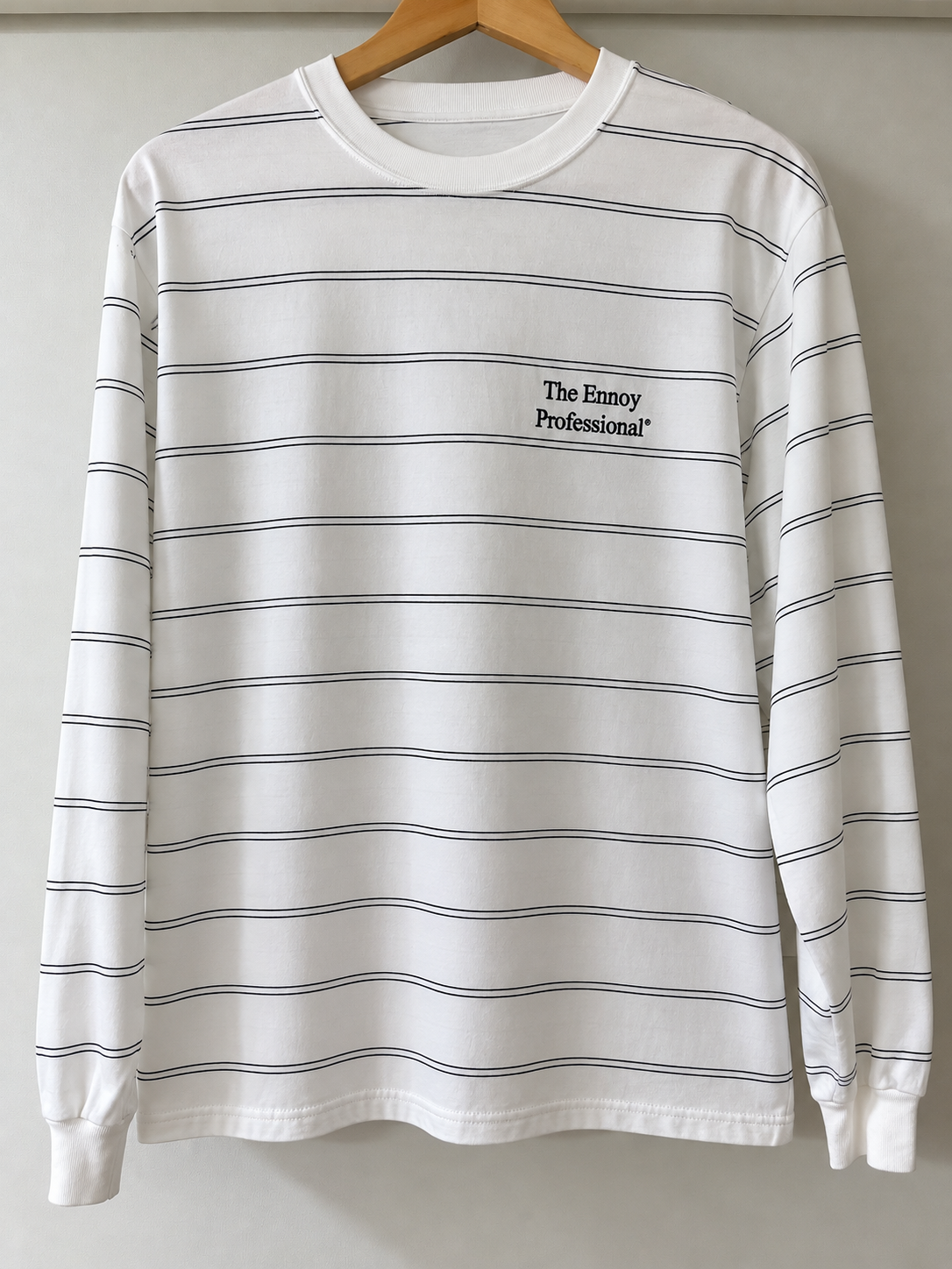 ENNOY Panel Border L/S T-Shirt "White"